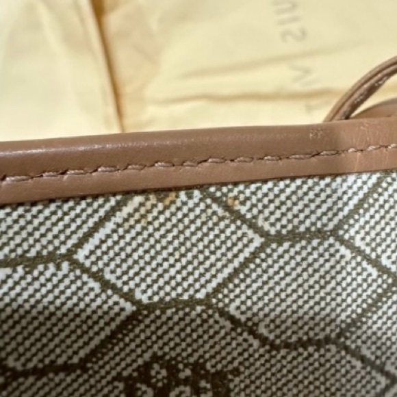 Vintage Dior Honeycomb Canvas Leather Crossbody Bag - Picture 13 of 13